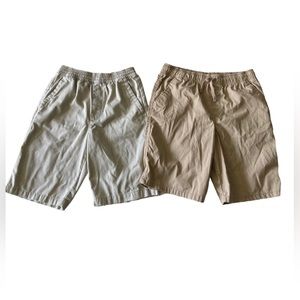 Boys Pull on Elastic Waist School Uniform Shorts Wonder Nation Size 14-16